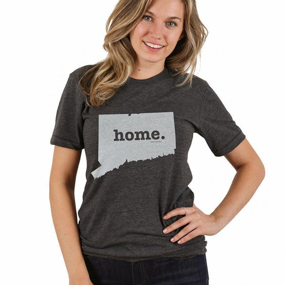 Black Connecticut Home T-Shirt
